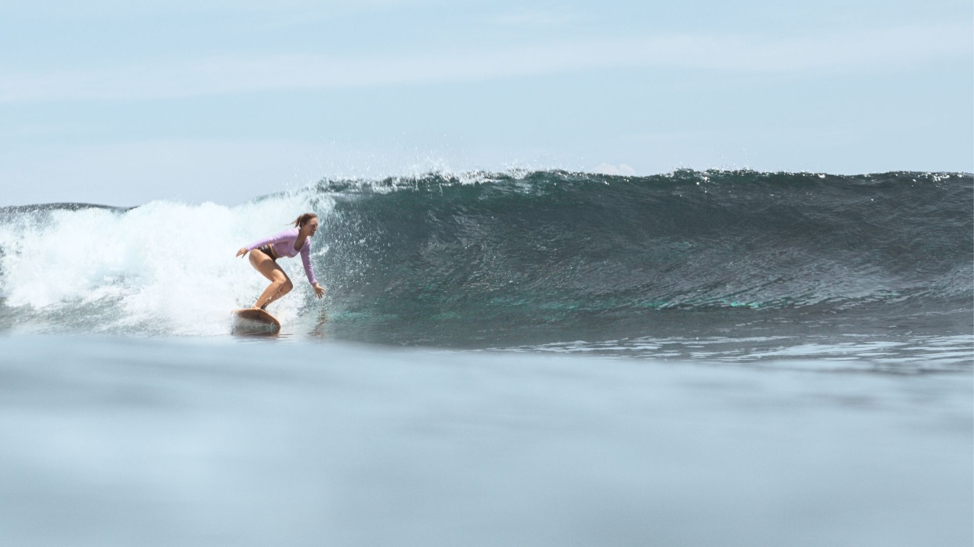Surfing silhouette